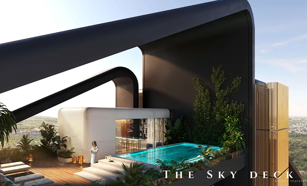 Luxury Living Room Interior Ganga Realty Anantam