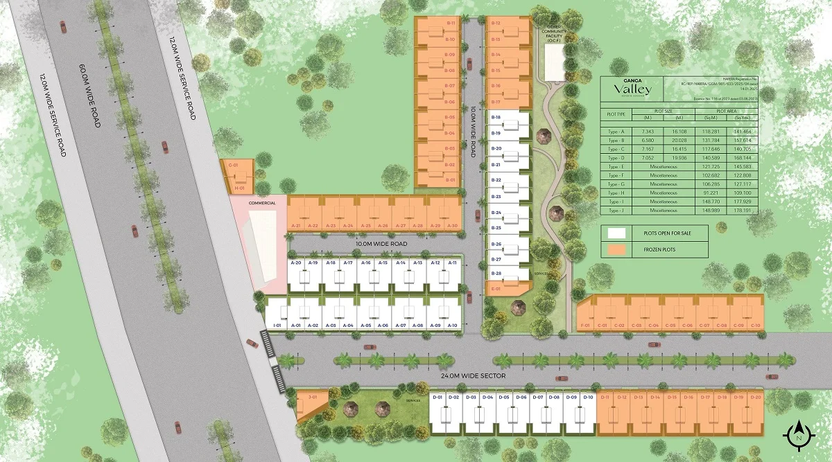 Master Plan of Ganga Realty Valley